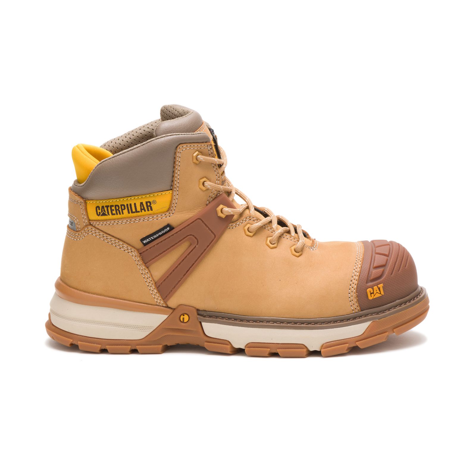 Caterpillar Boots Sale Pakistan - Caterpillar Excavator Superlite Waterproof Nano Toe Mens Work Boots Orange (074816-IVB)